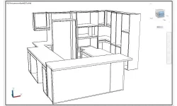 Croquis de cocina empotrada